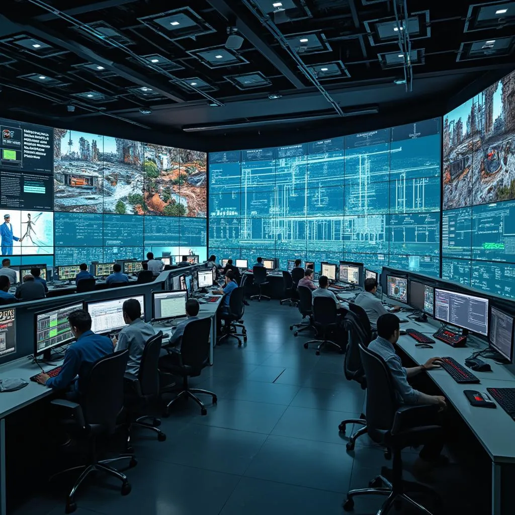 Centro de control y monitoreo YPF
