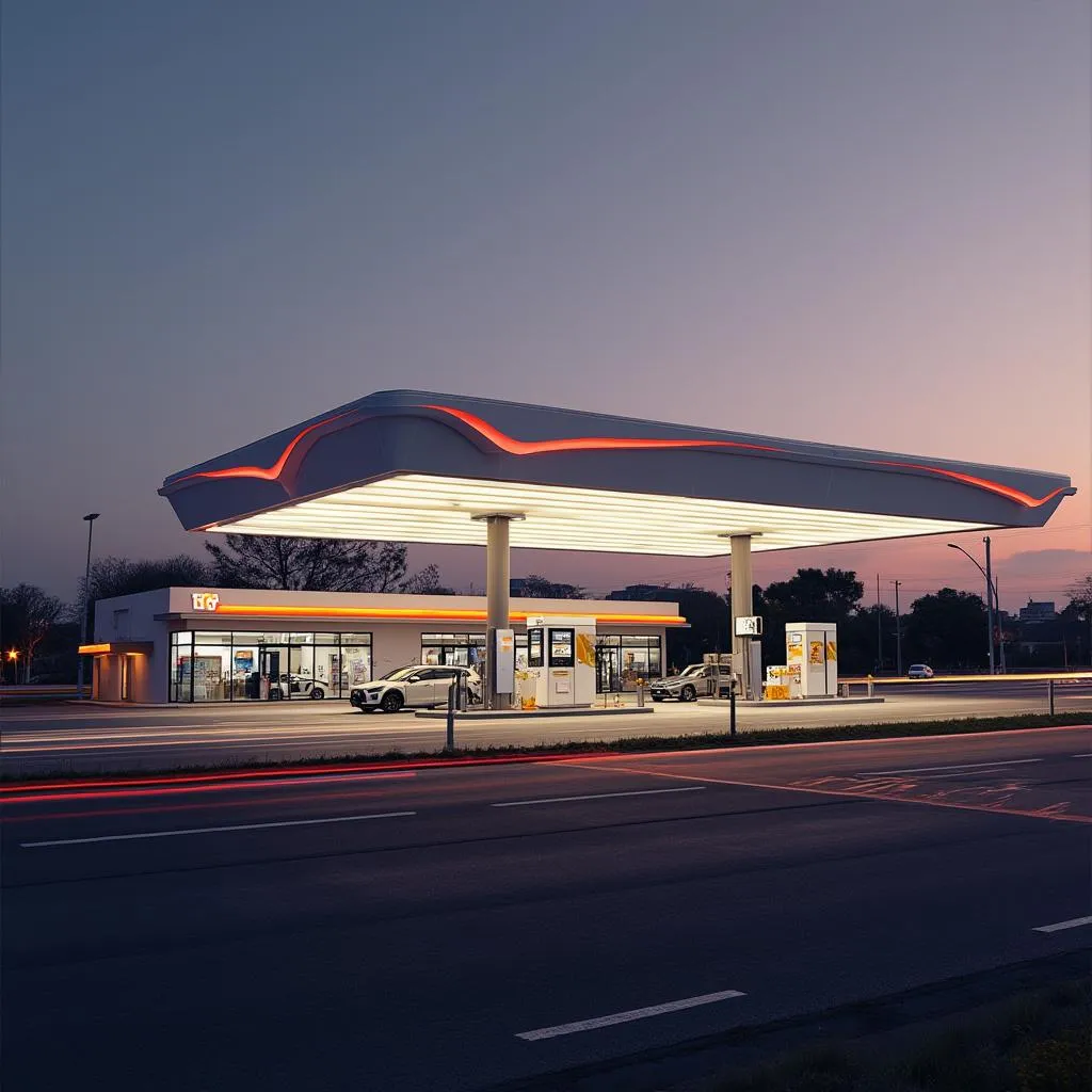 Estación YPF en Autopista del Sol