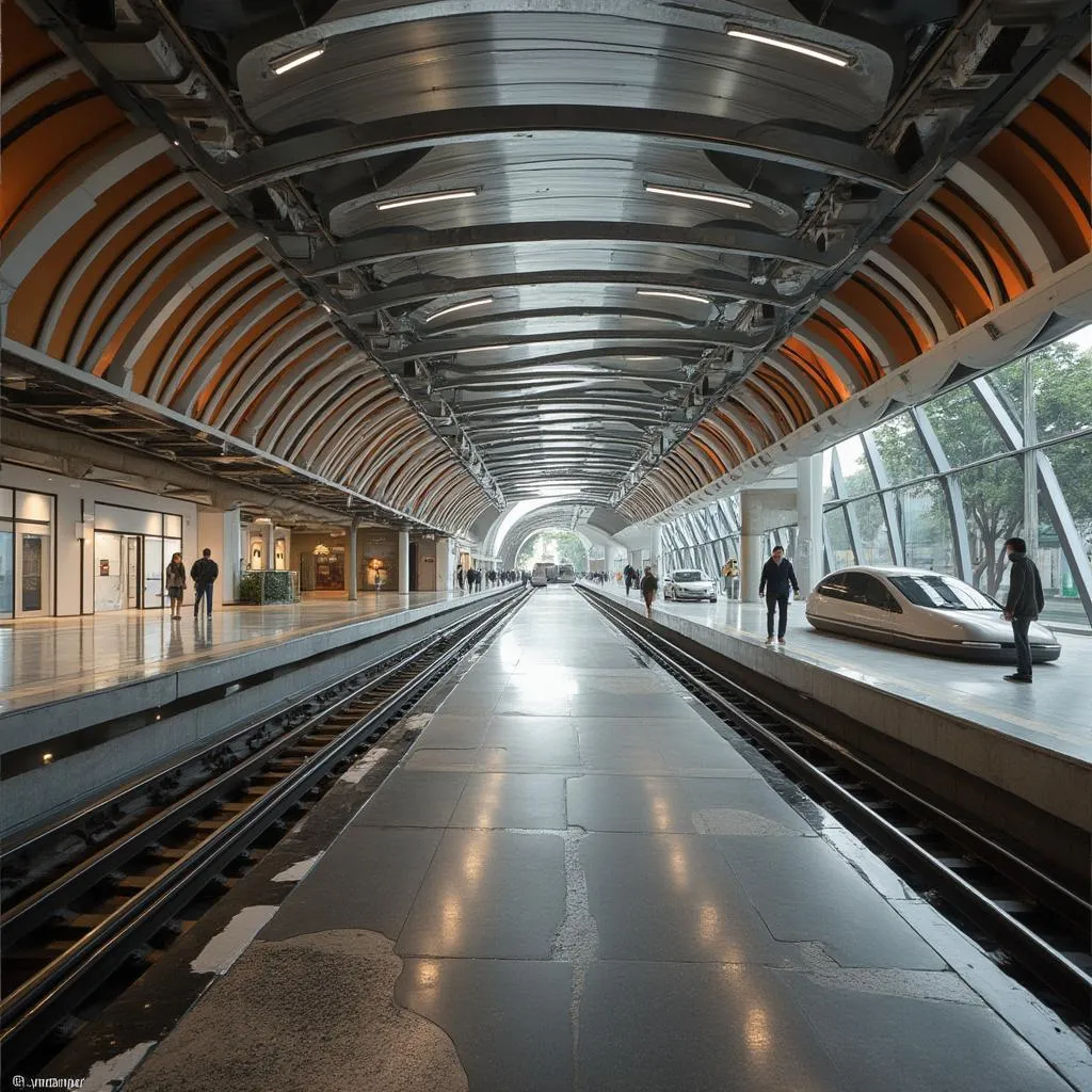 Estación YPF urbana multimodal